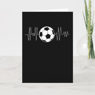 Soccer Heartbeat, Soccer Ball Heartbeat Card