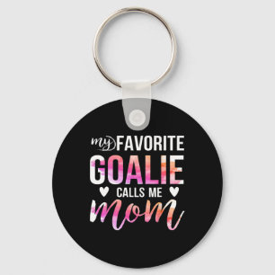 Soccer Hockey Tee For Moms My Favourite Goalie Cal Keychain