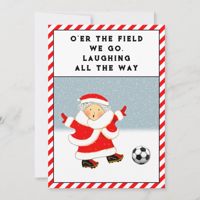 Soccer Holiday Christmas Cards (Front)