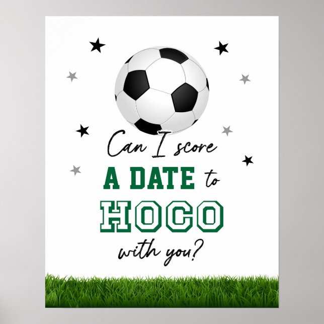 Soccer Homecoming Proposal  Poster (Front)