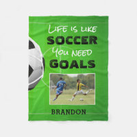 Soccer Inspirational Quote Photo Personalized