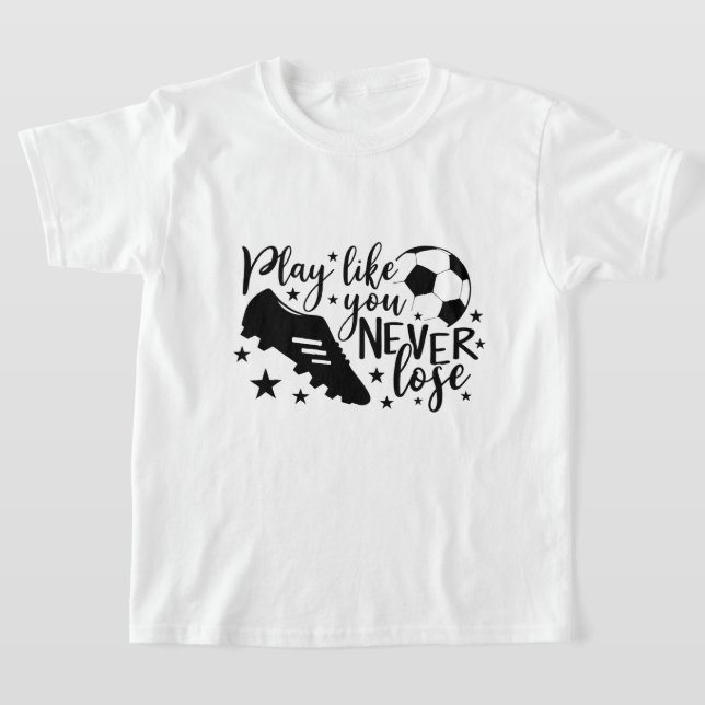 soccer inspirational word art sports T-Shirt (Laydown)