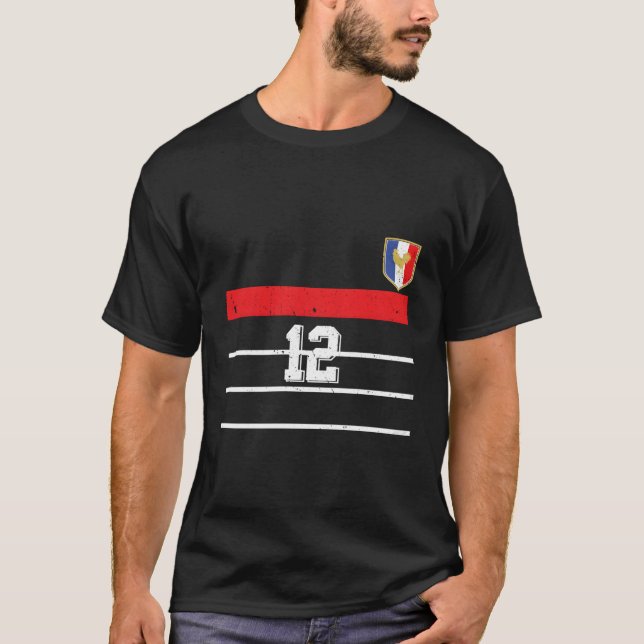 Soccer Inspired France T-Shirt (Front)