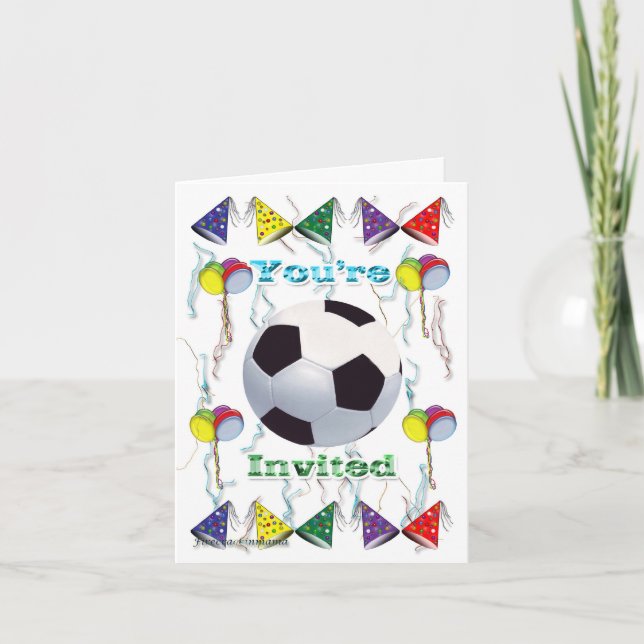 Soccer Invitation  birthday (Front)