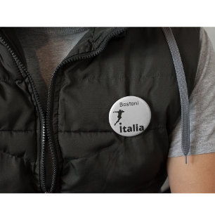 Soccer Italy, customizable  1 Inch Round Button