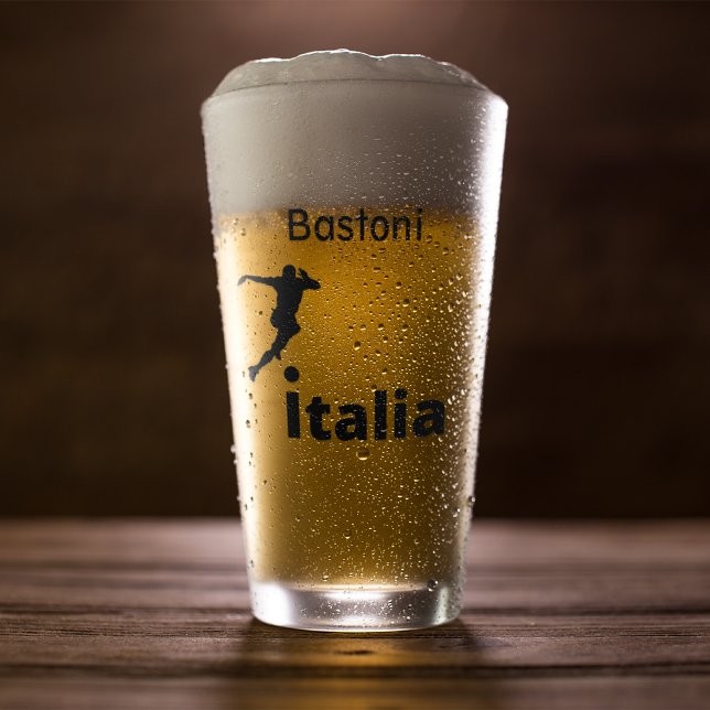 Soccer Italy, customizable  Glass (Creator Uploaded)