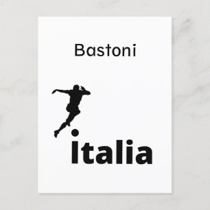 Soccer Italy, customizable  Holiday Postcard