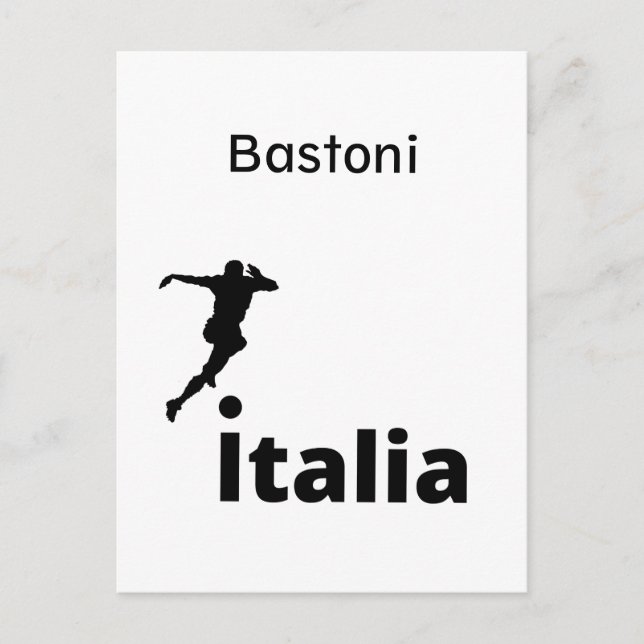 Soccer Italy, customizable  Holiday Postcard (Front)