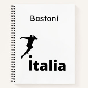 Soccer Italy, customizable  Notebook