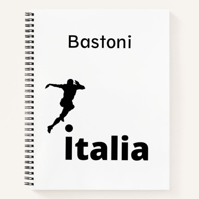 Soccer Italy, customizable  Notebook (Front)