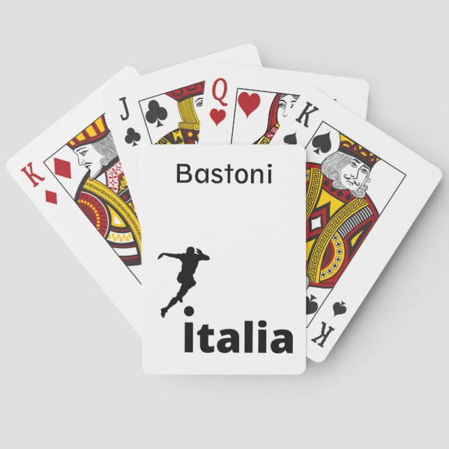 Soccer Italy, customizable  Playing Cards (Back)