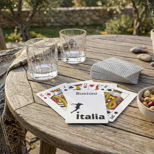 Soccer Italy, customizable  Playing Cards