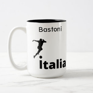 Soccer Italy, customizable Two-Tone Coffee Mug