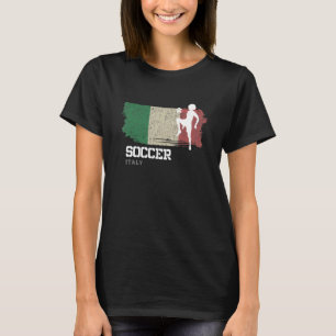 Soccer Italy Flag Football Womens Soccer Girls T-Shirt