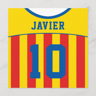 Soccer Jersey Thématique Invitations Modèle
