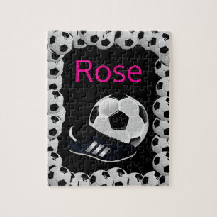 Soccer Jigsaw Puzzle Black