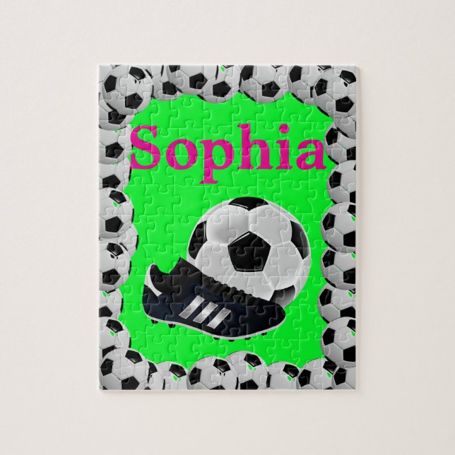 Soccer Jigsaw Puzzle vert brillant (Vertical)