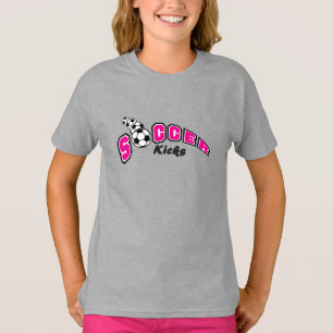Soccer Kicks - Hot Pink T-Shirt