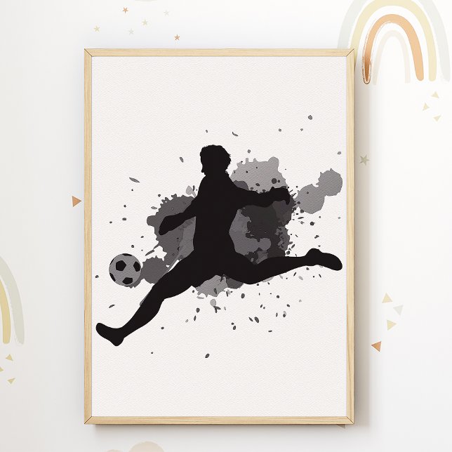 Soccer Kids Room Poster Sports Nursery Print (Creator Uploaded)