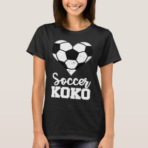 Soccer Koko Soccer Heart Grandma Koko T-Shirt