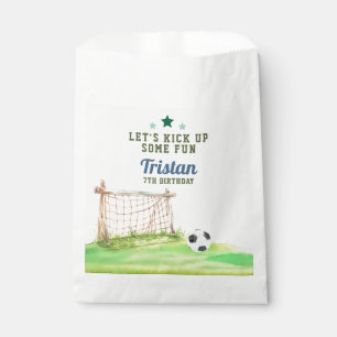 Soccer “Let’s Kick Up Some Fun” Any Age Birthday Favour Bag