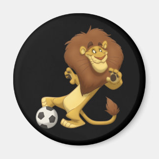 Soccer Lion Magnet