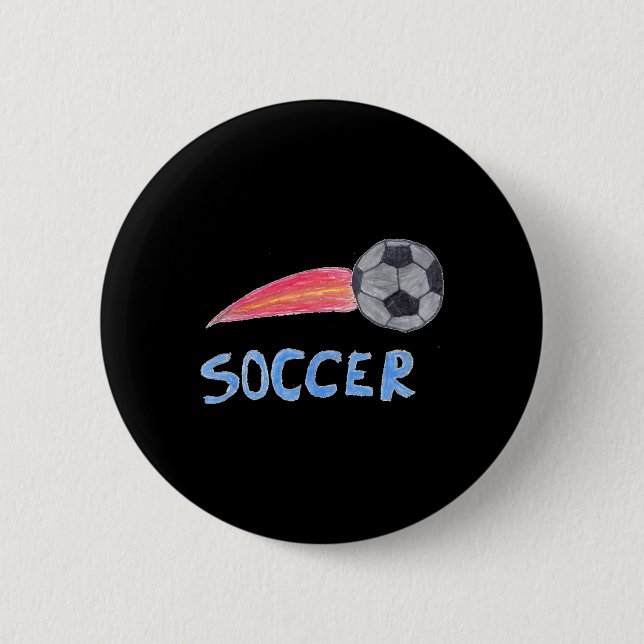 Soccer Ll _2  2 Inch Round Button (Front)