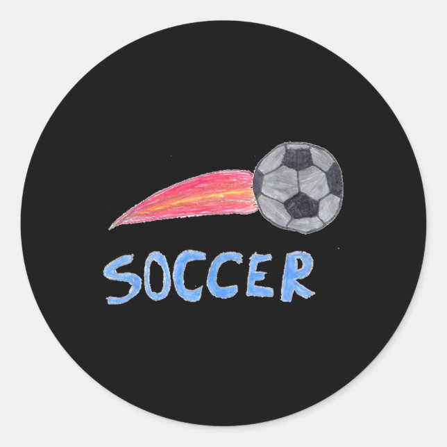Soccer Ll  Classic Round Sticker (Front)