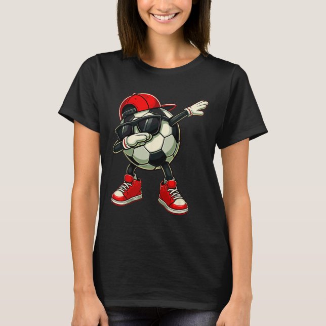 Soccer Ll Dabbing Funny Player Soccer  T-Shirt (Front)