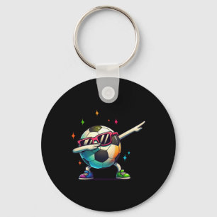 Soccer Ll Dabbing Sungles Soccer Player Kids Boys Keychain