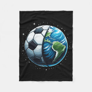 Soccer Ll Earth Day Footll Sport Coach Player Fan Fleece Blanket