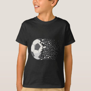 Soccer Ll Graphic Women Girls Soccer Heart Soccer T-Shirt