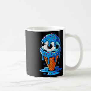 Soccer Ll Ice Cream Drip Fun Sprinkles Birthday Bo Coffee Mug