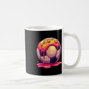 Soccer Ll Red Cream Drip Youth Drip Soccer For Gir Coffee Mug