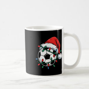 Soccer Ll Santa Hat Xmas Funny Christmas Soccer Lo Coffee Mug