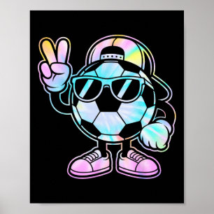 Soccer Ll With Sungles Funny Boys Men Soccer Lover Poster