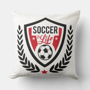 Soccer Logo throw pillows
