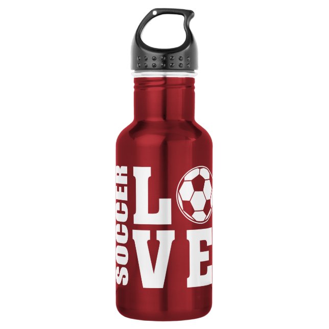 Soccer Love 532 Ml Water Bottle (Front)
