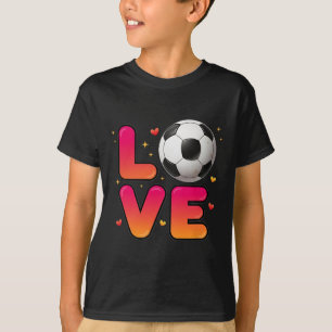 Soccer Love Tee, Footll Fan Apparel, Goal Scoring T-Shirt