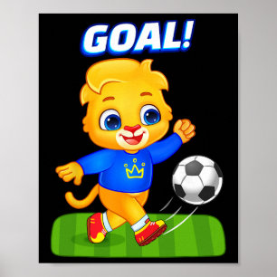 Soccer Lover Sports Player Lucas Playing Soccer Poster