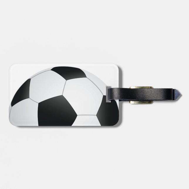soccer luggage tag (Back Horizontal)