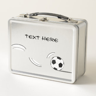 Soccer Lunch Box ADD YOUR OWN TEXT