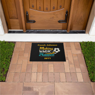 Soccer Making Magic Happen Doormat