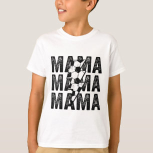 Soccer Mama Distressed Lightning Bolt Mom  T-Shirt
