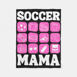 Soccer Mama Icons Soccer Essential _3  Fleece Blanket