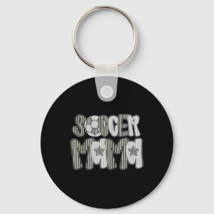 Soccer Mama Lace Mothers Day Women Girls Retro Soc Keychain