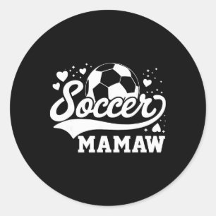 Soccer Mamaw Soccer Byll Classic Round Sticker