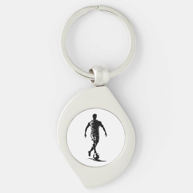 Soccer man with ball keychain (Front)