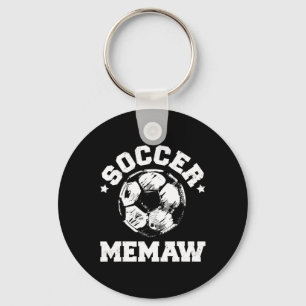 Soccer Memaw Soccer Byll Distressed Funny Soccer M Keychain