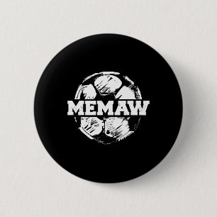Soccer Memaw Soccer Byll Split Funny Soccer Memaw 2 Inch Round Button